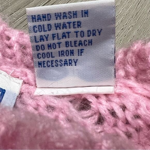 EUC Vintage 90’s y2k Smudge sweater in pink sz XL - Picture 4 of 14